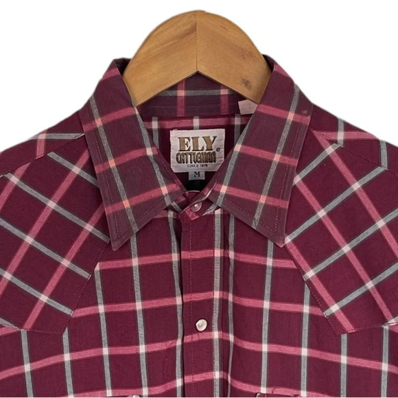 BF333 Mens Ely Cattleman Pearl Button Snap Western Cowboy Rancher Shirt M - Picture 3 of 5